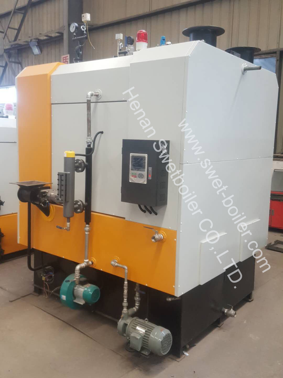 Industrial Portable Gas Steam Generator , Custom Color Diesel Steam Boiler