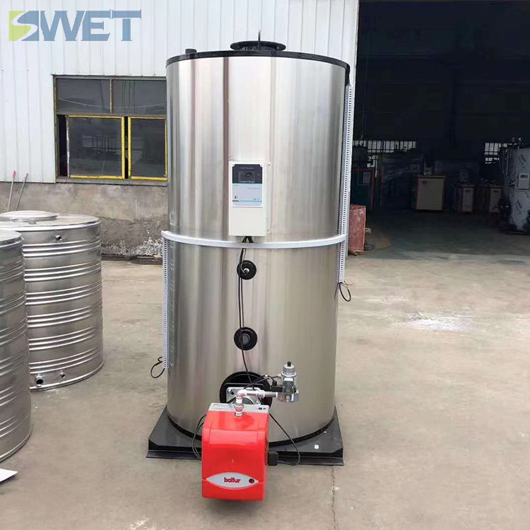 Vertical Commercial Hot Water Boiler 0.7MW Automatic Natural Gas Fired 600000Kcal
