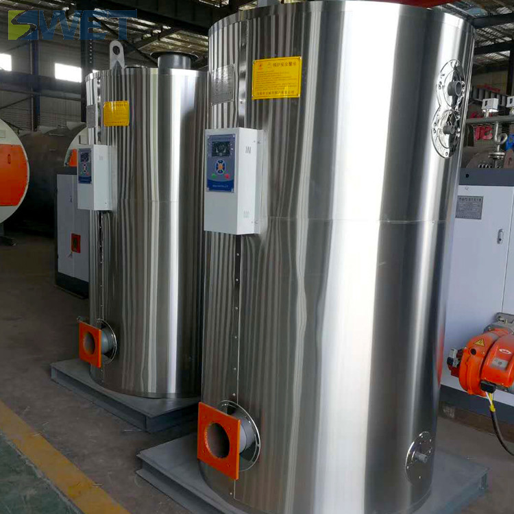 Vertical Type Hot Water Boilers  Full Combustion Oil Gas Fired 0.7MW 600000Kcal