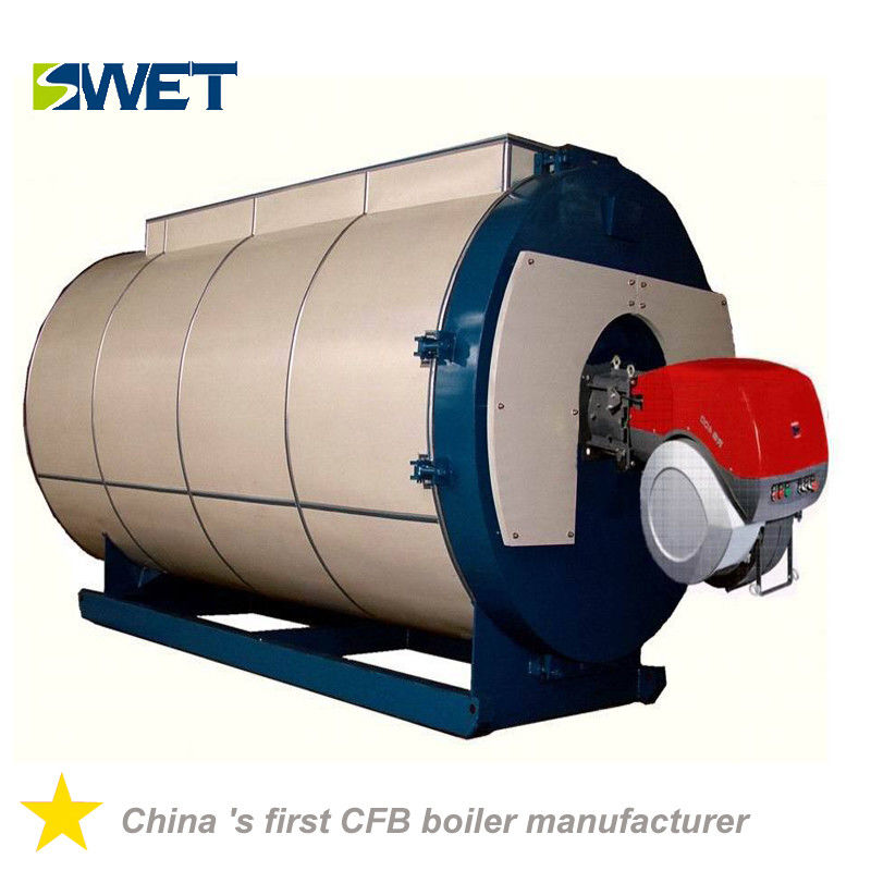High efficiency 8.4 MW gas oil hot water boiler for Food Industry